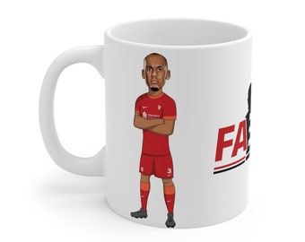 Fabinho Tavares | Liverpool FC Caricature Fabinho Mug (White Background) | LFC 2021/22