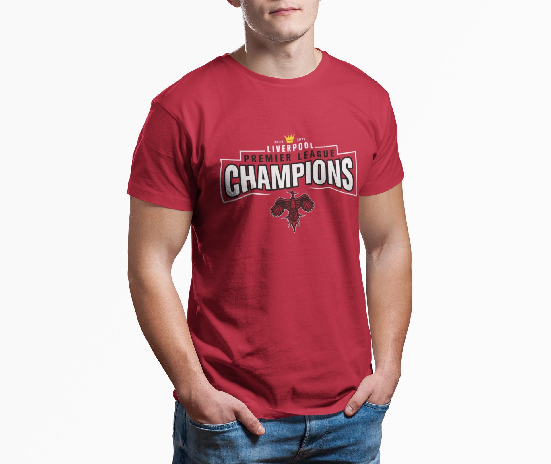 プレミアリーグチャンピオン 2024/25 リバプールFC Tシャツ（LFCファン