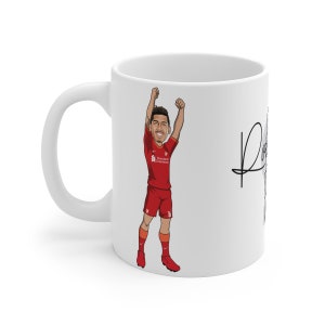 Roberto Firmino | Liverpool FC Caricature Bobby Mug (White Background) | LFC 2021/22