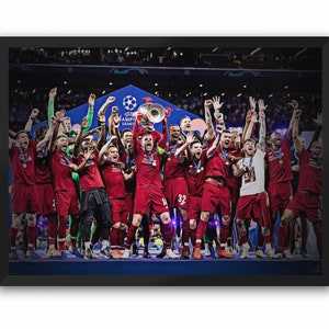 LFC Kings Of Europe | Liverpool FC Portrait - A3, A4 or A5 (Landscape Print)