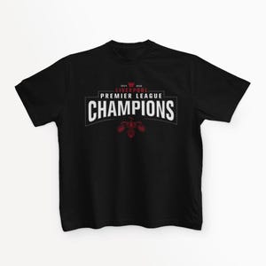Premier League Champions 2024/25 Liverpool FC T-Shirt (LFC Fan Leisure Wear - Black Shirt)