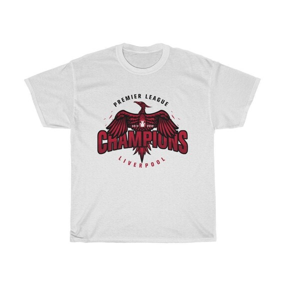 Big Bird - LFC Champions 19/20 White T-shirt (red & Black Print