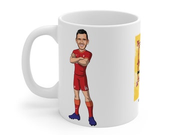 Andy Robertson | Liverpool FC Caricature Robbo Mug (White Background) | LFC 2021/22