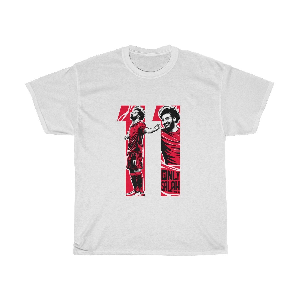 OnlySalah LFC モハメド・サラー 11 Tシャツ (ブラックまたは
