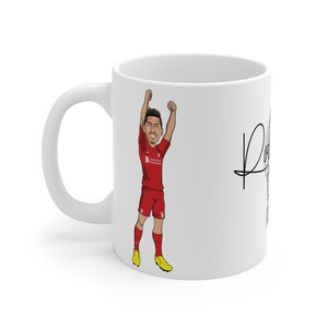 Roberto Firmino | Liverpool FC Caricature Bobby White Mug | LFC 2022/23 Reds Brazil Fans