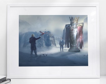 Uncaged LFC Champions Portrait Print (Jurgen Klopp & Sir Kenny ) | A3 A4 A5 Poster Liverpool FC Kampioen 19/20