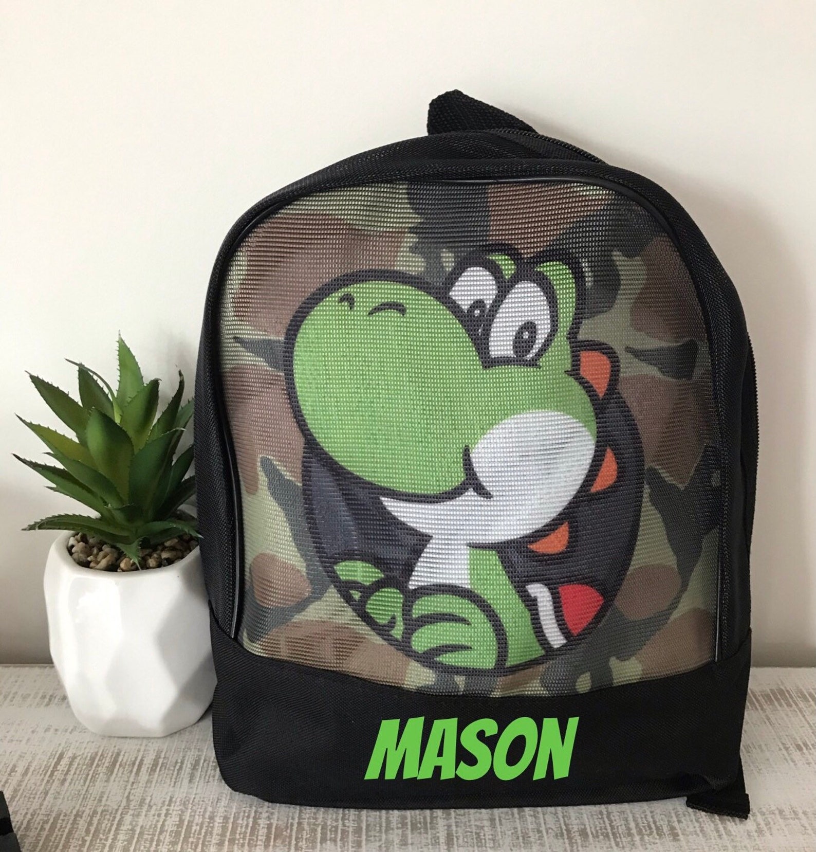 Personalized inspired by Mario Backpack school backpack with Etsy