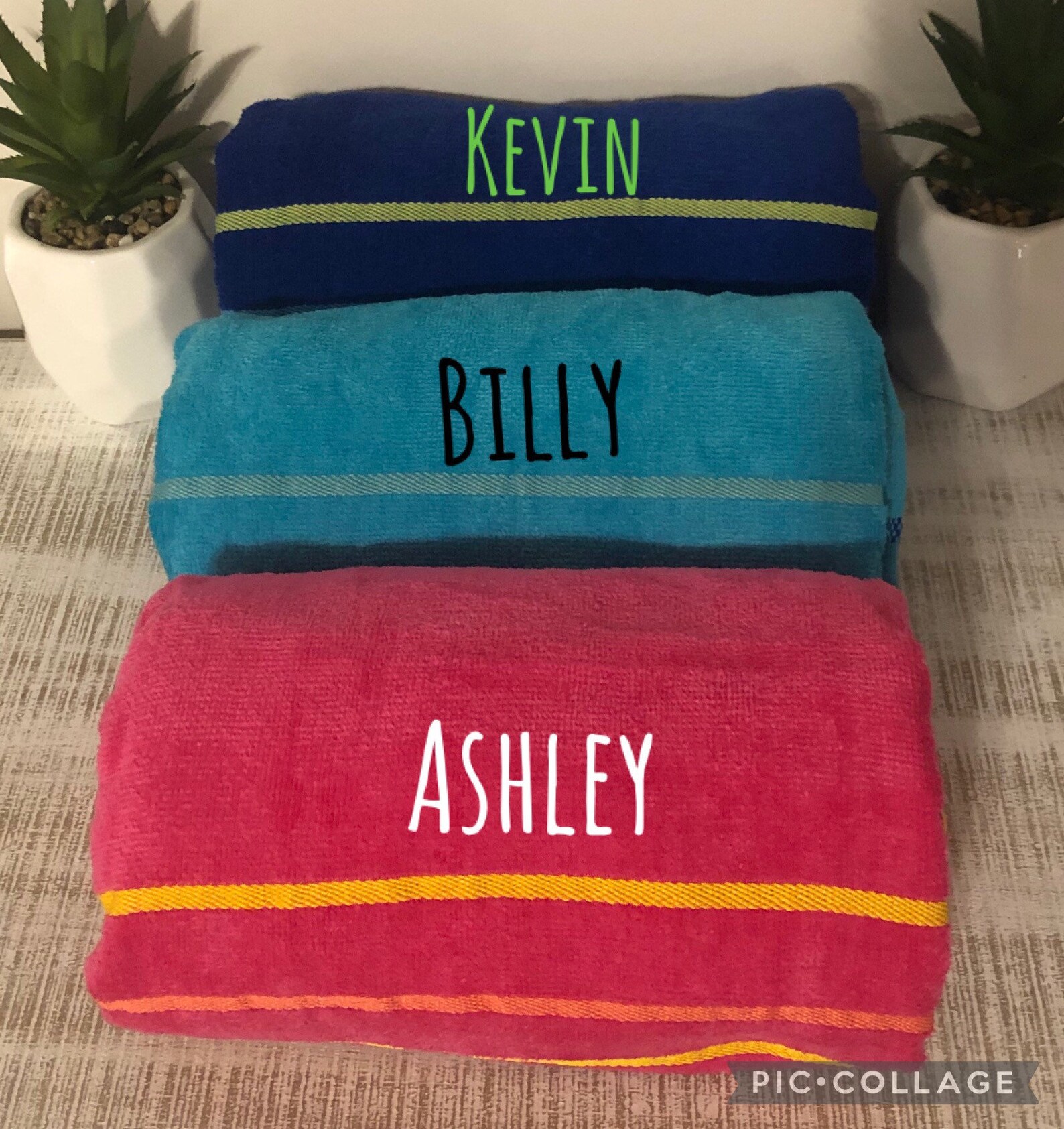 Personalized Beach Towel Bridesmaid Gift Gift for HIm or Etsy