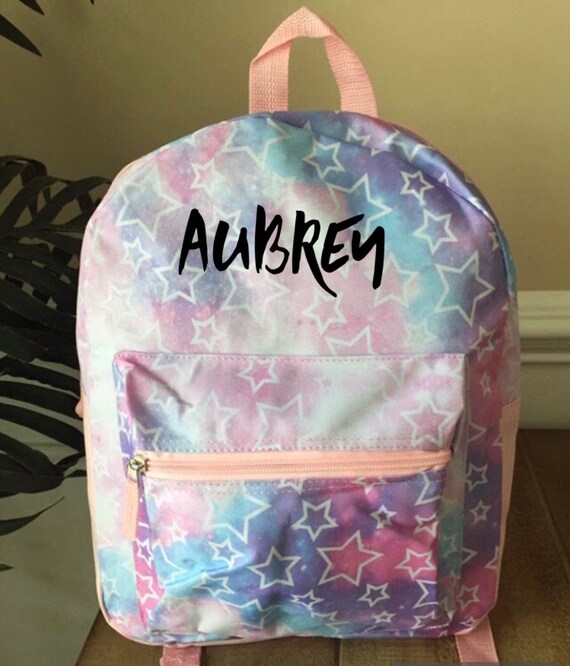 Personalized rainbow Backpack school backpack with name girls Etsy