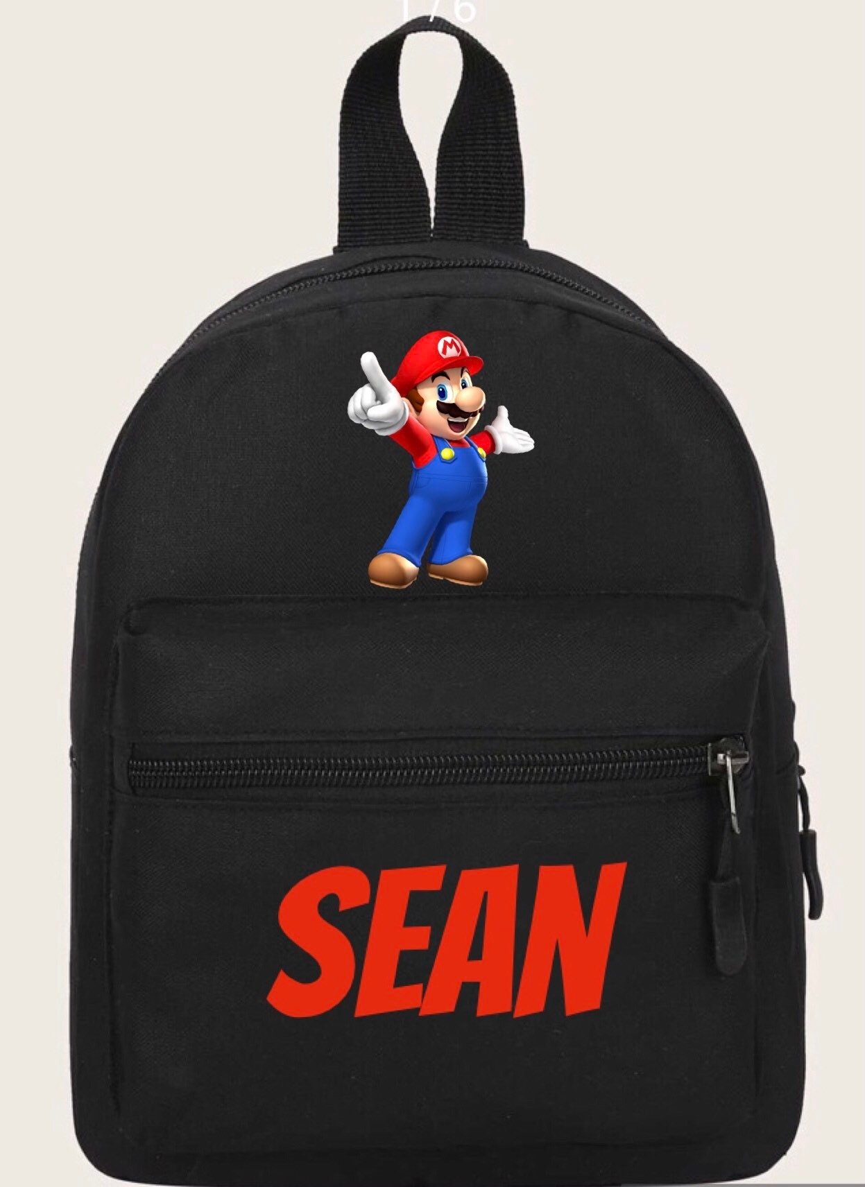 Personalized Mario Backpack school backpack with name comic dc Etsy