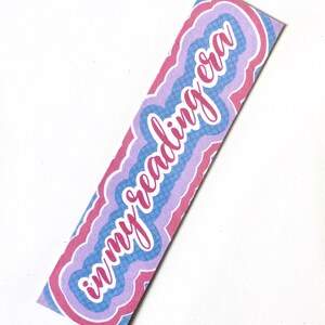 Nel mio segnalibro dell'era della lettura, regalo per gli amanti dei libri, simpatico regalo di compleanno di Natale rosa blu per amico, fidanzata, sorella, fratello, fidanzato