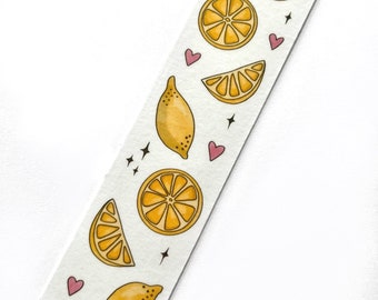 Cute Lemon Bookmark, gift for book lover, cute Christmas birthday gift for friend girlfriend sister brother boyfriend