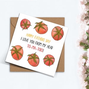Je t'aime de la tête aux pieds, cadeau drôle de tomates pour la fête des pères de Punny pour papa, grand-père, beau-père, beau-père