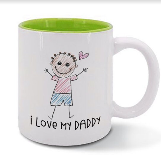 I love my DADDY cup fathers day gift mug personalised | Etsy