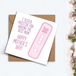 Grappige Covid 19 Moederdagkaart, kaart voor mama, handgemaakte schattige kaart voor mama oma Nana schoonmoeder stiefmoeder