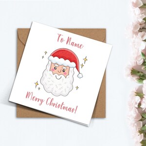 Personalisierte süße Weihnachtskarte, Karte für sie, handgemachte einfache Weihnachtskarte für Mama, Freundin, Freund, Freund, Familie, Bruder, Schwester