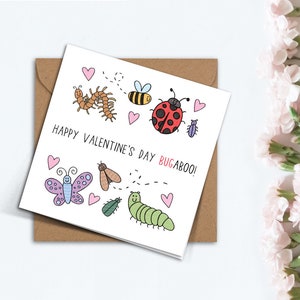 Simpatico Bugaboo Valentines Day Card Handmade Punny Funny Card per fidanzato fidanzata amico moglie marito regalo di San Valentino