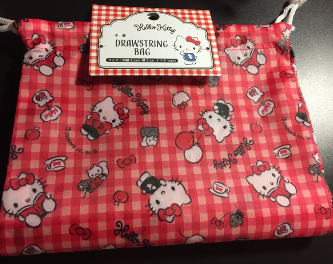 Hello Kitty Drawstring Bag Japan Sanrio kawaii Free Shipping From Japan