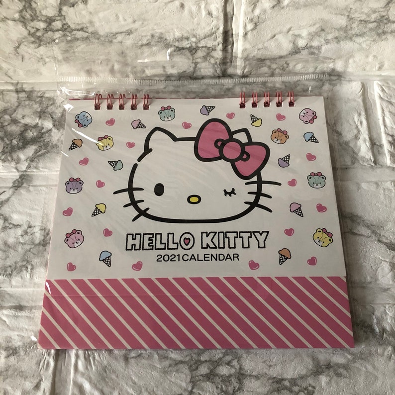 Hello Kitty desk calendar 2021 Japan Sanrio kawaii From Japan Etsy