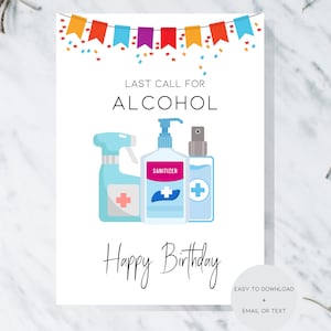 Happy Birthday Card, Virtual Birthday Announcement, Instant Download Birthday Card, Funny Birthday Card, Digital File
