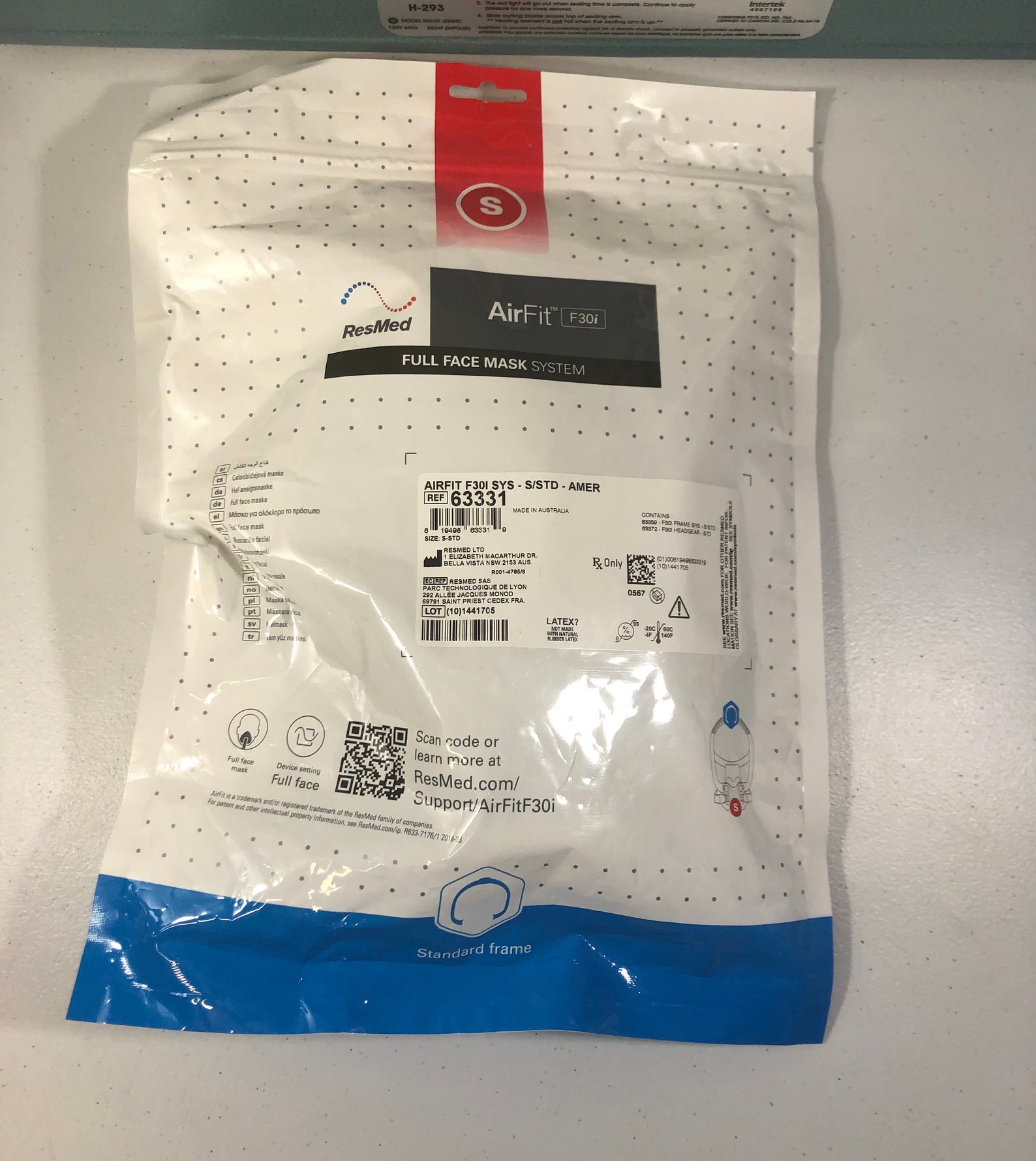 ResMed AirFit F30i Full Face Cpap Mask size Small with | Etsy