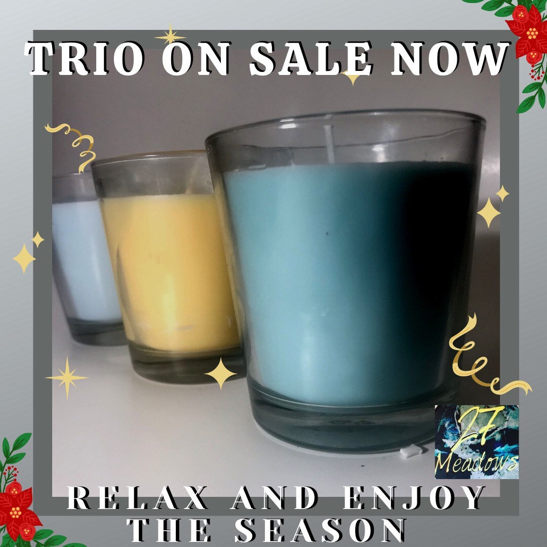 Handmade Soy Candles (set of 3) - Etsy