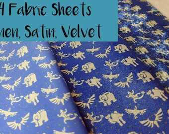 A4 size Divine Beasts Fabrics - The Legend of Zelda, Breath of the wild, link, makar, age of calamity, satin, linen, velvet, polyester