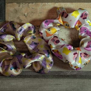 Kirby scrunchies! - satin, silky, poyo, waddle dee cars, powers, the forgotten land