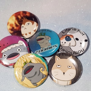 FFXIV Minion Buttons mit Gesicht - Buttons - Meme Goobbue, Piassa, Namazu, Fat Cat, Sand Fox, Final Fantasy 14 Online, Endwalker, Shadow Bringers
