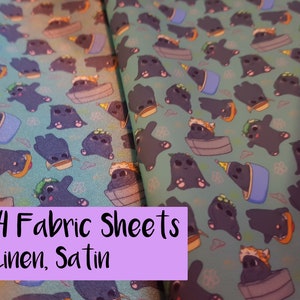 A4 size Kena: Bridge of Spirits Rot fabric - cute, Mushroom Fox Cowboy, Fox, party, Clover