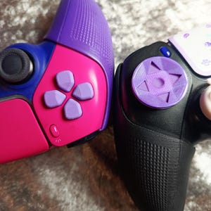 Playstation 4 5 PS4 PS5 Controller Split & Faceted Circle D-pad - dpad dualsense dualshock buttons multiple colours accessory controller mod