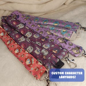 HSR Padded Character Lanyard - Open to other characters!! Satin, lien, Breakaway clip, Robin, Sunday, Tribbie, Herta, Therta, Honkai, gatcha