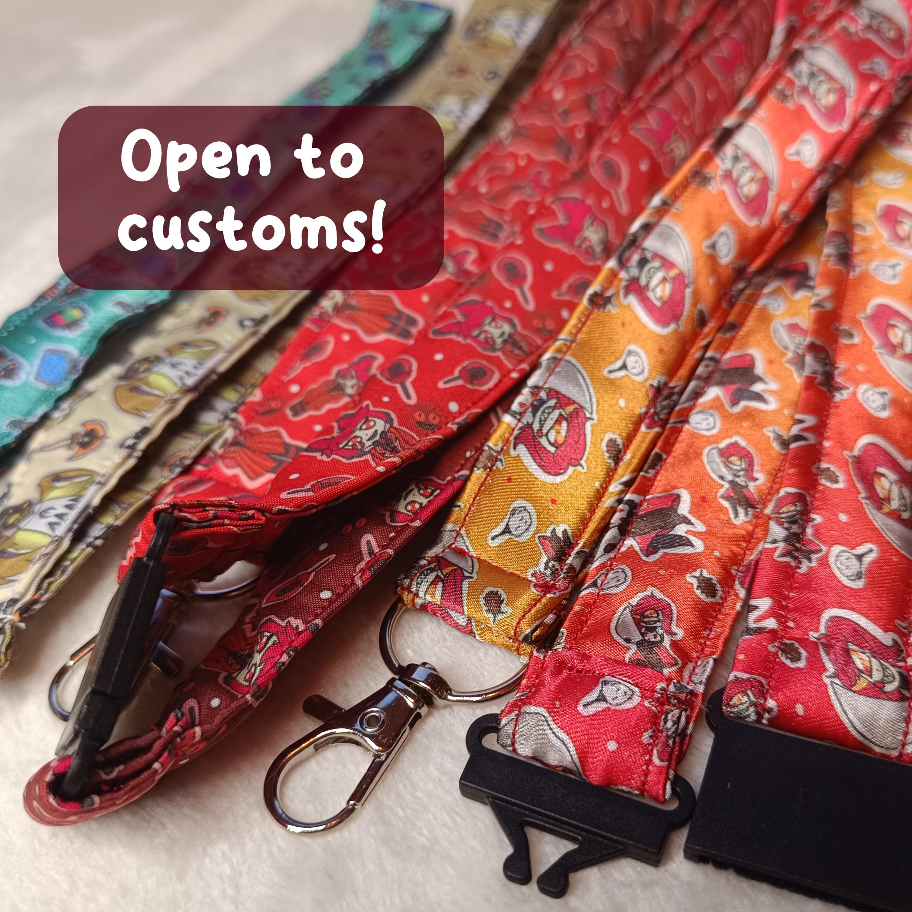 Hotel Lanyards - Linen and Satin with breakaway clip - Angel, Adam, Charlie, Lucifer, Al, Husk, angel, tv, gift