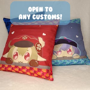 Genshin Peep Head Character Pillows - Open to customs - Navia, Wriothesley, Shogun, Alhaitham, Kazuha, Arlecchino, Klee, Qiqi, Game, Gift