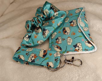 Fat Cat Minion Bundle - Scrunchie, Schlüsselanhänger, Geldbörse, Geschenk, Final Fantasy FF XIV MMO