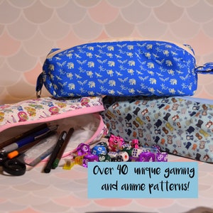 Pencil Case - Mew, Kirby, koroks, Genshin, FFXIV,, fandom, gaming, games, anime, food, animals, cute, rats, frog, axolotls, boba, mews