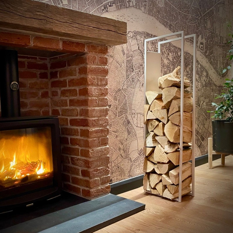 Rustic Log Storage Uk Indoor Log Store - Etsy UK