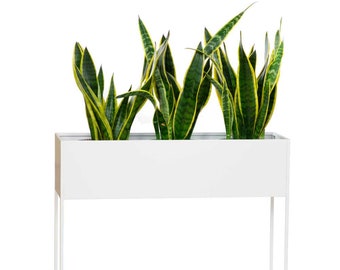 Contemporary Elevated Planter – U80 Extra Long for Indoor Décor