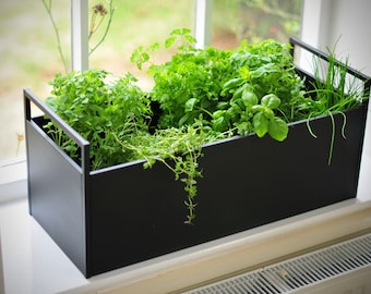 Jardinera de ventana - Negra