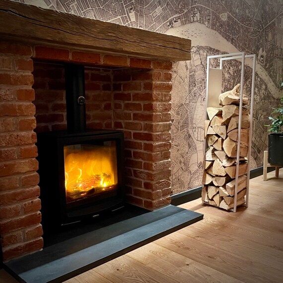 Firewood Rack / Log Holder AMUR WHITE 120cm - Etsy