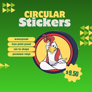 Custom Logo Stickers: Die Cut Waterproof Vinyl, Bulk Stickers