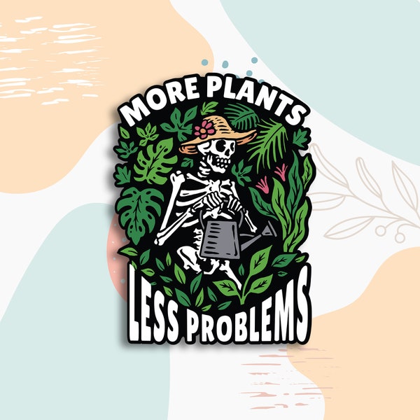 More plants sticker, funny vegan sticker, cute vegan sticker, vegetarian sticker, animal lover sticker, laptop sticker, vegan gift