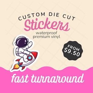 Custom Vinyl Stickers: Waterproof Die Cut Logo Decals