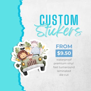 Custom Logo Stickers: Die Cut Vinyl, Waterproof & UV Safe