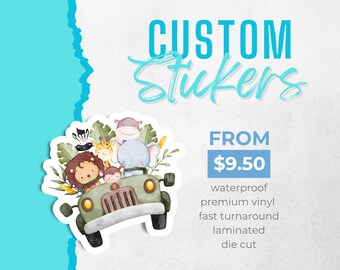 Custom Logo Stickers: Die Cut Vinyl, Waterproof & UV Safe
