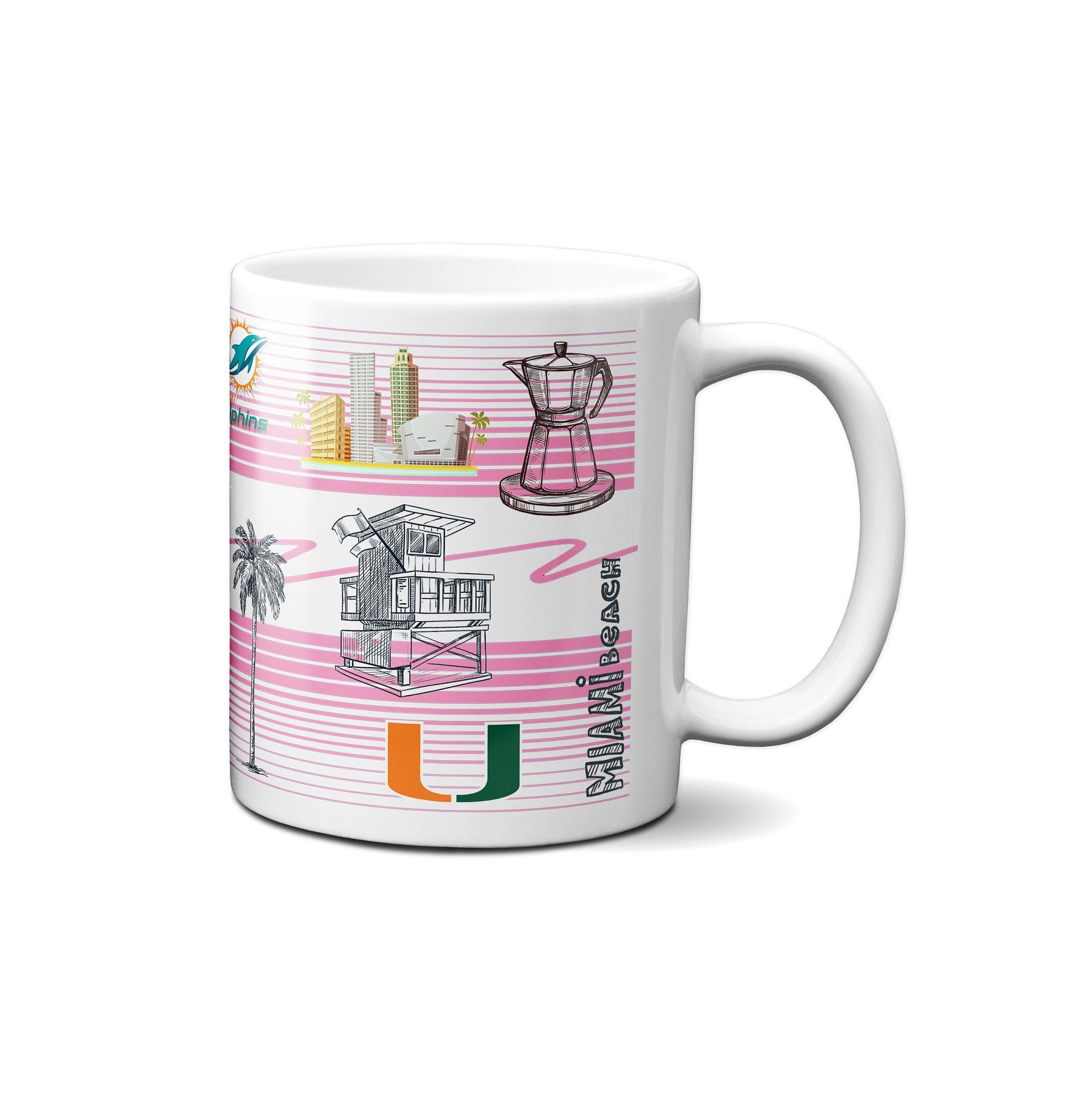 Miami Mug Gift Unique Miami Souvenir Mug Unique Souvenir Etsy