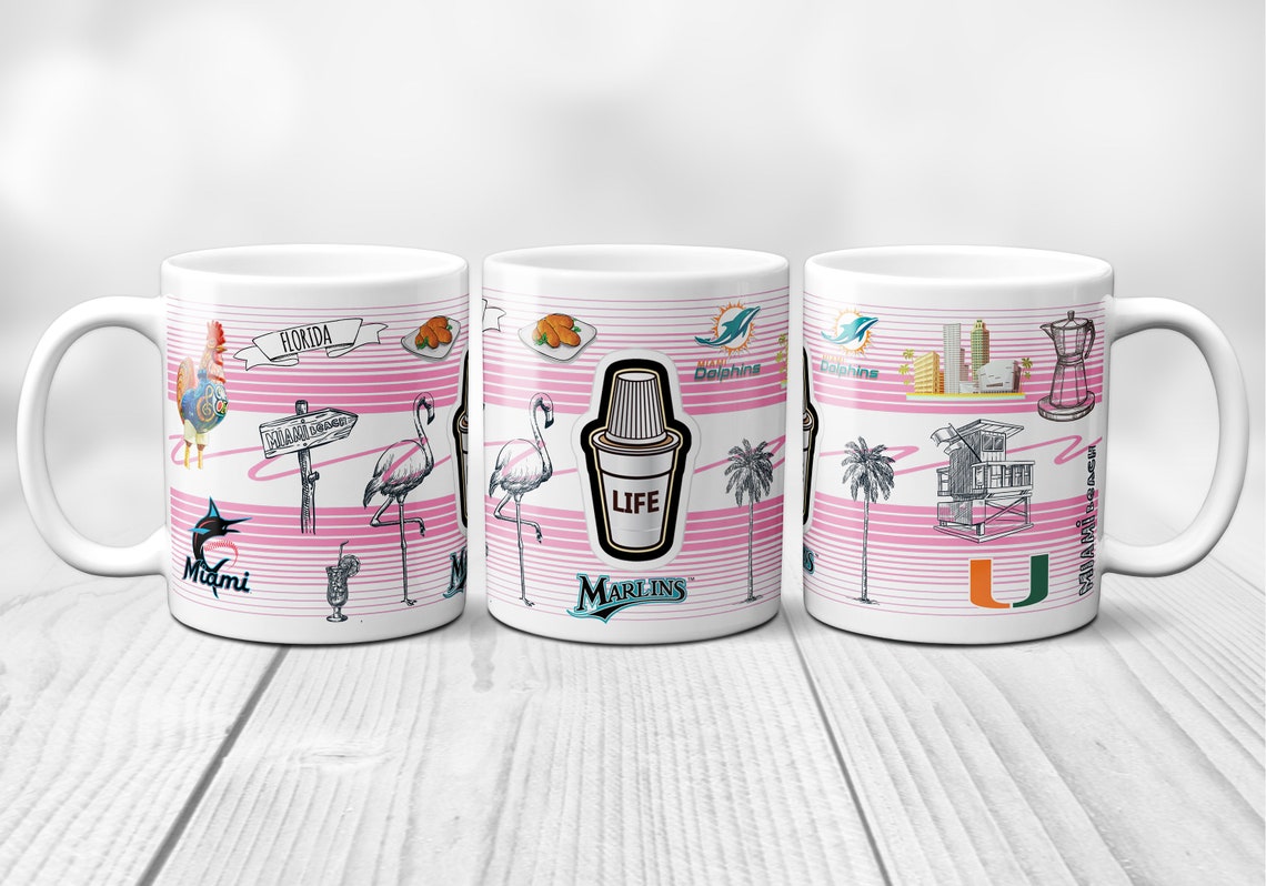 Miami Mug Gift Unique Miami Souvenir Mug Unique Souvenir Etsy