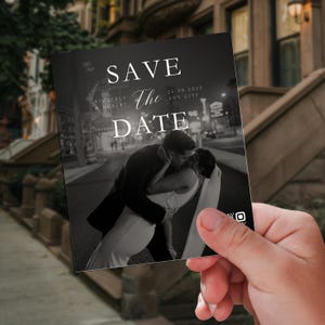 Personalized Photo Save The Date Magnet: Wedding Invitation Keepsake
