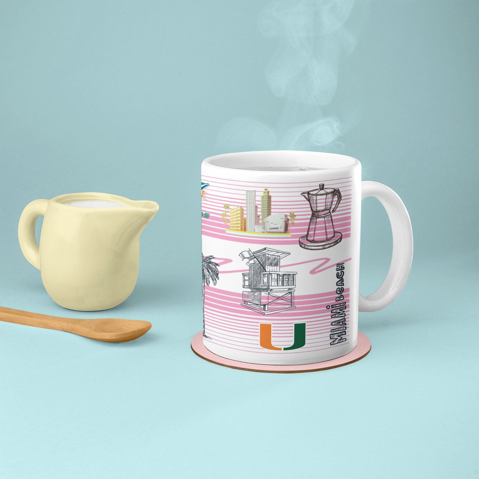 Miami mug gift Unique Miami souvenir mug unique souvenir Etsy