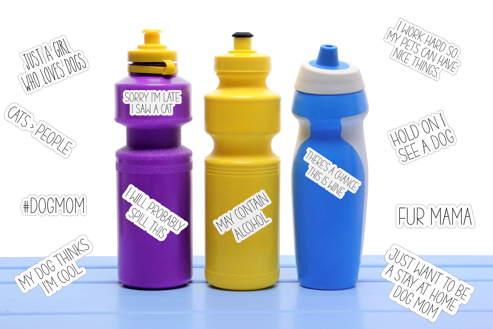 Dog Lover Water Bottle Sticker Laptop Sticker Vinyl Sticker Etsy